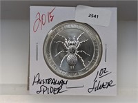 1oz .999 Silv Australian Spider $1