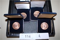 4PC US MINT BRONZE FIRST LADIES COINS