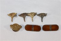 Sterling Military Pins - Medical / Honorable Serv.