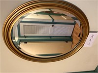 Oval Gold Mirror