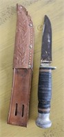 Knife with belt holder