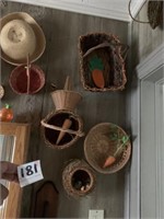 Large Lot of Misc Baskets Vases, Bring Help to Re