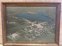 Lake Park Iowa 1975 Aerial Shot