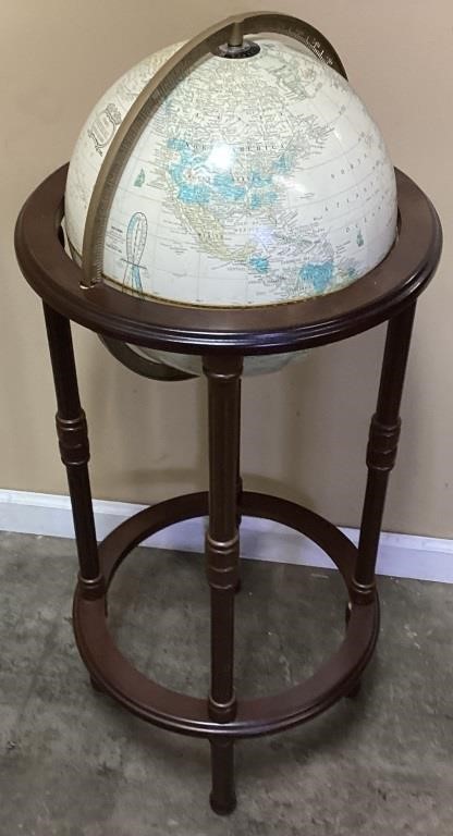 MID CENTURY CRAMS IMPERIAL WORLD GLOBE IN STAND