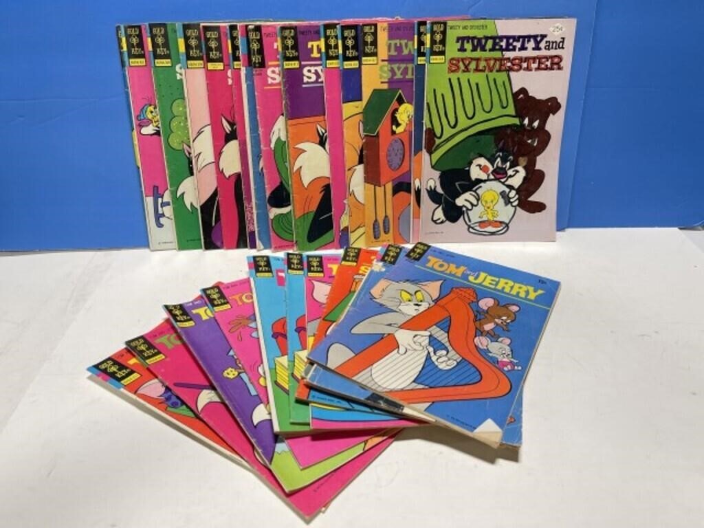 27 Gold Key Comics - Tweety & Sylvester And Tom &