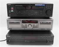 SONY & JVC Stereo Control Center CD & TAPE Tower