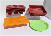Vinyl Cooking Muffin Trays & 8 Inch Bake Ware