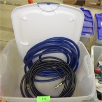 COMPRESSOR AIR HOSES IN STORAGE CONTAINER