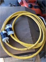 20amp plug extension cord yellow