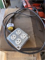 Extension cord with 4 outlets