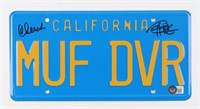 Autographed Cheech & Chong License Plate