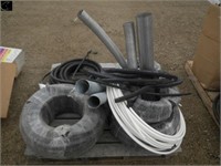 P/o assorted sizes of hose & flex pipe