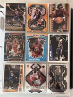 Lot of 9 NBA Basketball Prizm, Color, Rookies