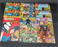 Lot of 9 Wolverine Marvel Comics 1990's & More