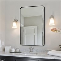 ANDY STAR 36x48 Black Bathroom Mirror