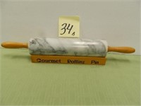Marble Gourmet Rolling Pin w/ Holder