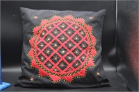 2 Black n Red Pillow Covers