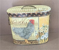 Rooster Metal Tin Bucket - full of mini toys