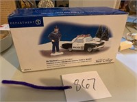 DEPT 56 police car AND MAN