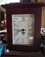 Quartz Mantel Clock, Battery Operated, 13" x 10"