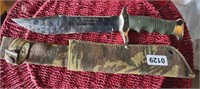 Falcon Inox, Spain Hunting Knife in Sheath