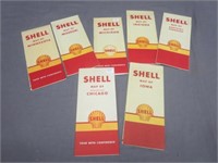 Vintage Shell State Maps