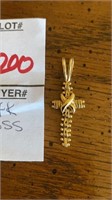 14 k yellow gold cross