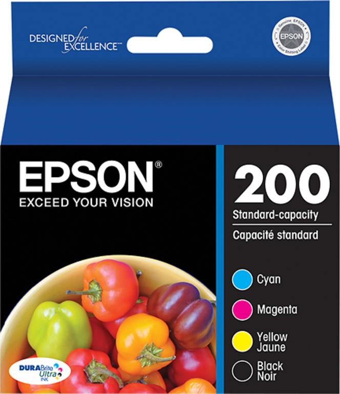 Epson - 200 4-Pack Ink Cartridges - Multi-colour