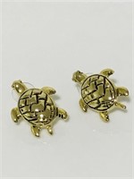 Vintage turtle earrings
