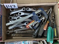 gear wrenches, screw drivers, tin snips