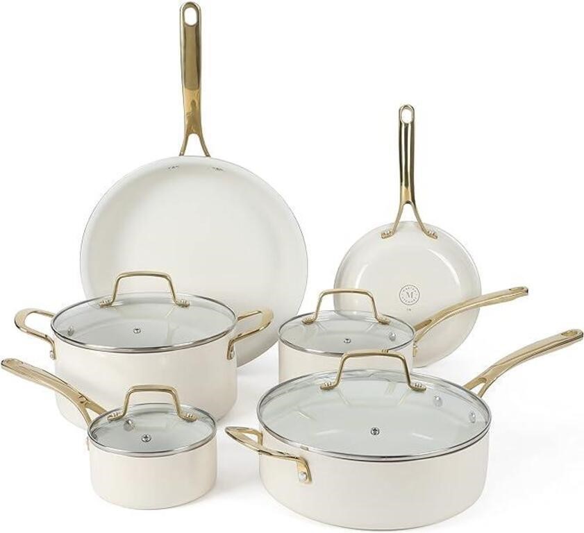 USED-Martha Stewart Premium 10pc Cookware Set