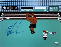 Mike Tyson Signed "Mike Tyson's Punch-Out!!" 16x