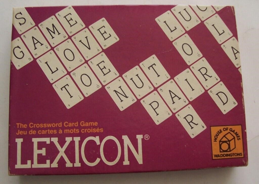 VINTAGE LEXICON CROSSWORD CARD GAME