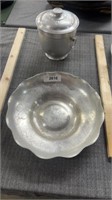 Aluminum ice bucket and tray