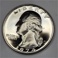 1974 s Gem Proof Washington Quarter