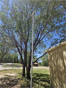 6 Metal Light Poles with 2 Lights on each pole