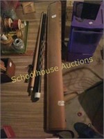 Vintage pool cue and case