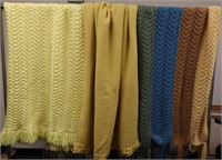 3pcs 80"x60" Knitted Blankets