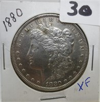 1880 Morgan silver dollar