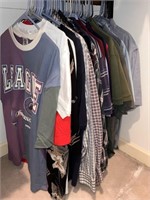 Rack of Men Long & Short Sleeve Shirts - XL