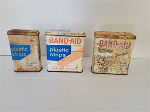Metal band aid tins