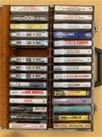 Vintage Cassette Set In Leather Case