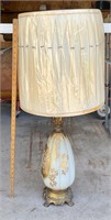MCM Gorgeous Frosted Handpainted Lamp Works
