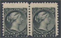 CANADA #34 PAIR MINT AVE NH