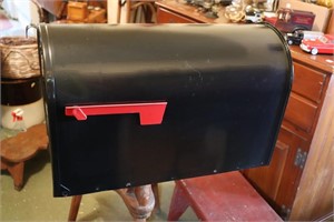 Black mailbox 23.5" long X 11" wide