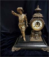 RARE VINTAGE 1800 century mantel clock