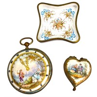 Early Victorian Hand Painted Trinkets