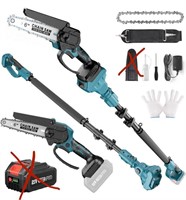 SEESIL 2-IN-1 CORDLESS 6IN BLADE POLE SAW &