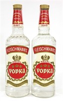 Bottles: Fleischmann's Vodka (2)