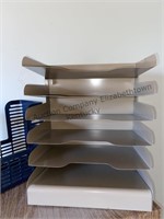 Magazine rack and a metal file/letter holder